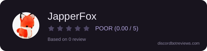Rating widget preview for JapperFox