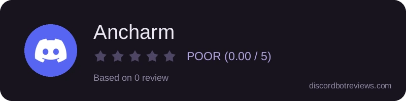 Rating widget preview for Ancharm