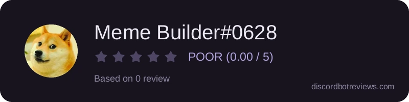 Rating widget preview for Meme Builder#0628