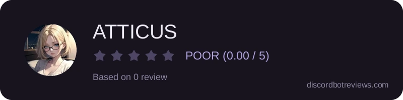 Rating widget preview for ATTICUS
