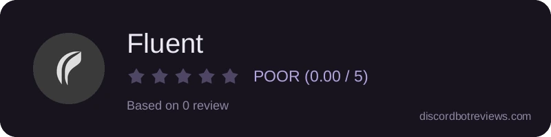 Rating widget preview for Fluent