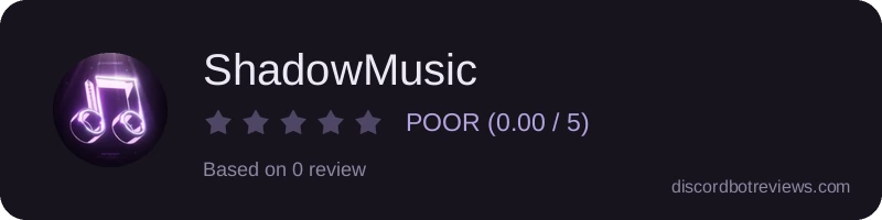 Rating banner for ShadowMusic