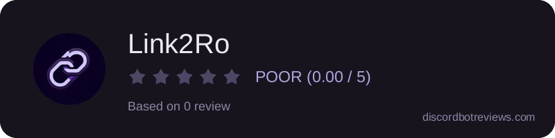 Rating widget preview for Link2Ro