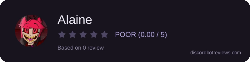 Rating widget preview for Alaine