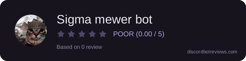 Rating widget preview for Sigma mewer bot