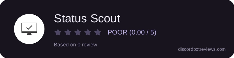 Rating banner for Status Scout