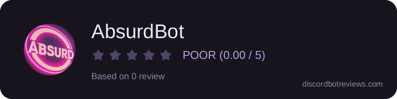 Rating banner for AbsurdBot