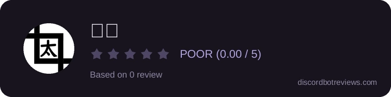 Rating widget preview for 太郎