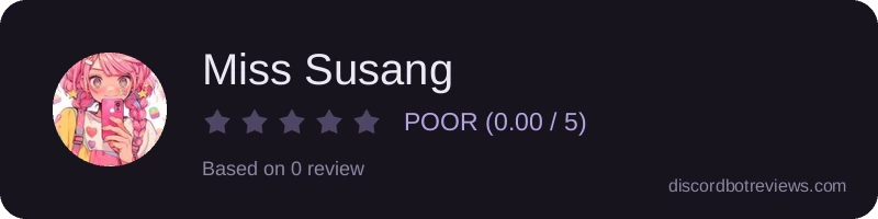 Rating widget preview for Miss Susang