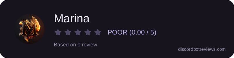Rating widget preview for Marina