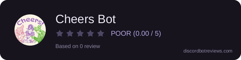 Rating banner for Cheers Bot