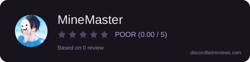 Rating widget preview for MineMaster