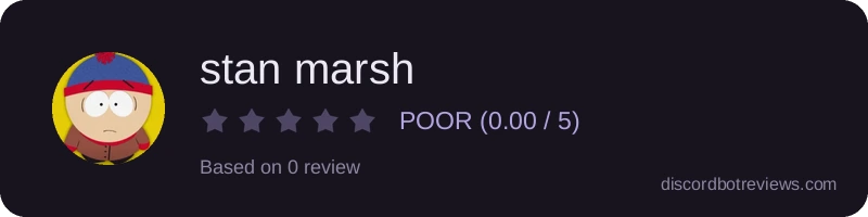 Rating widget preview for stan marsh