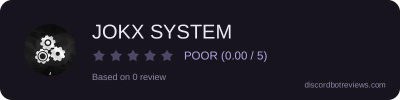 Rating widget preview for JOKX SYSTEM