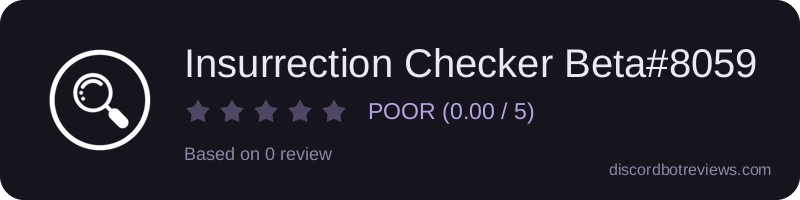 Rating widget preview for Insurrection Checker Beta#8059