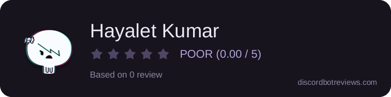 Rating banner for Hayalet Kumar