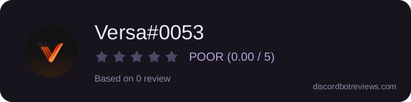 Rating widget preview for Versa#0053