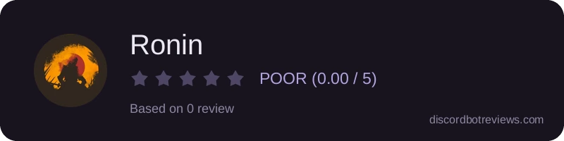 Rating banner for Ronin