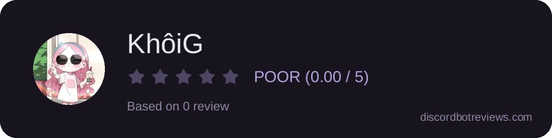 Rating banner for KhôiG