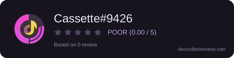 Rating widget preview for Cassette#9426