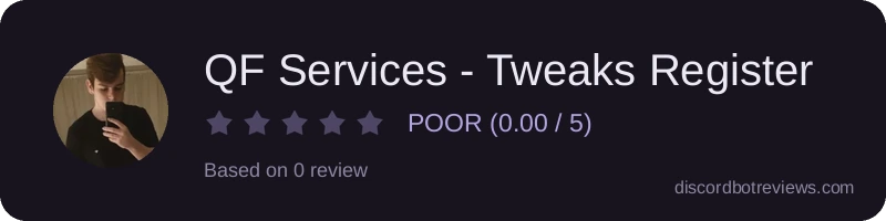 Rating widget preview for QF Services - Tweaks Register