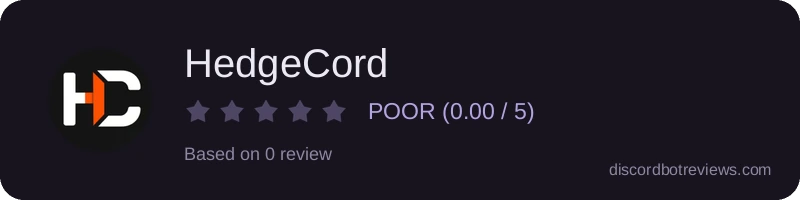 Rating widget preview for HedgeCord