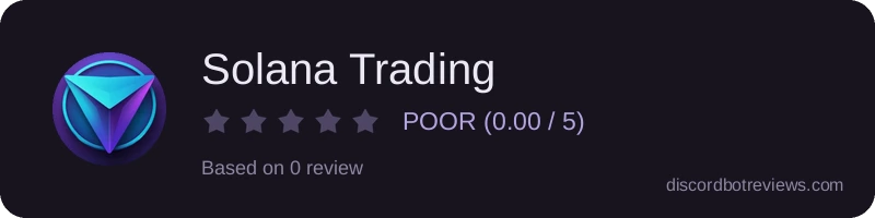 Rating widget preview for Solana Trading