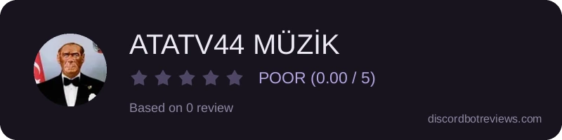 Rating widget preview for ATATV44 MÜZİK