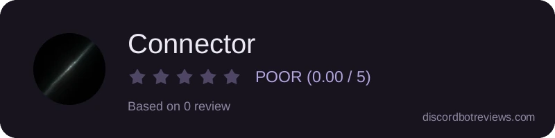 Rating widget preview for Connector