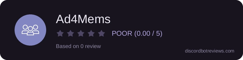 Rating widget preview for Ad4Mems