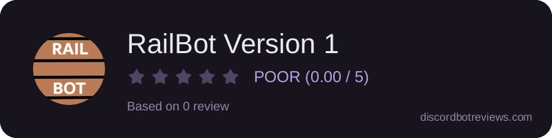 Rating widget preview for RailBot Version 1