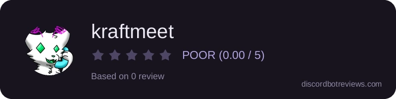 Rating widget preview for kraftmeet