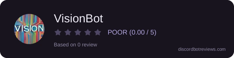 Rating widget preview for VisionBot