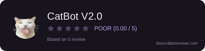 Rating widget preview for CatBot V2.0