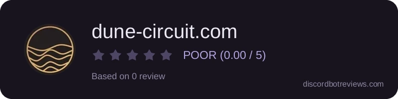 Rating widget preview for dune-circuit.com