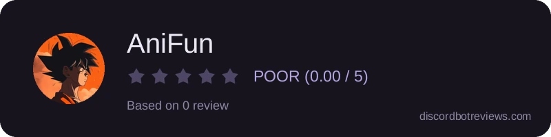 Rating widget preview for AniFun