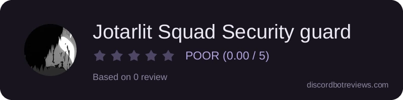 Rating widget preview for Jotarlit Squad Security guard