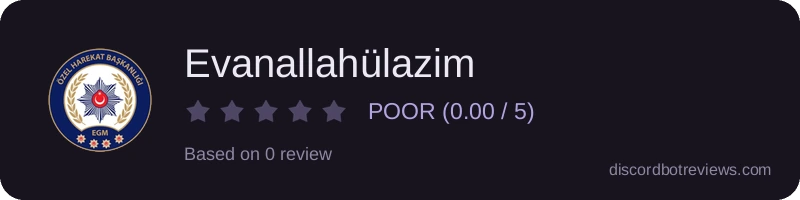 Rating widget preview for Evanallahülazim