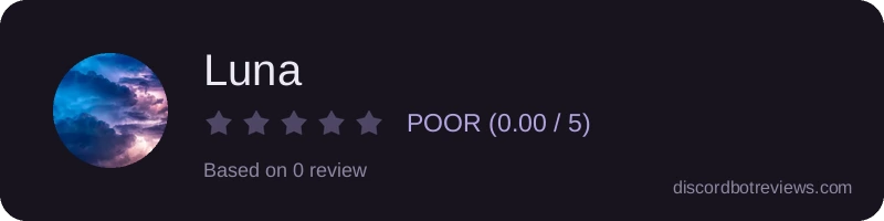 Rating widget preview for Luna