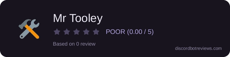 Rating banner for Mr Tooley