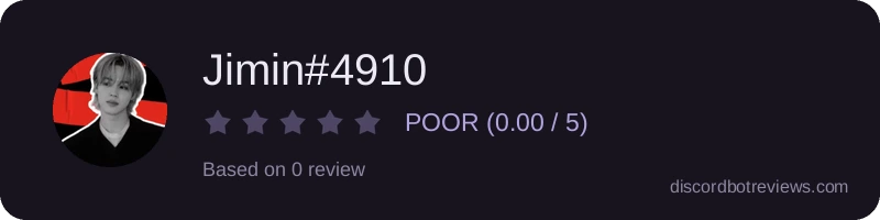 Rating widget preview for Jimin#4910