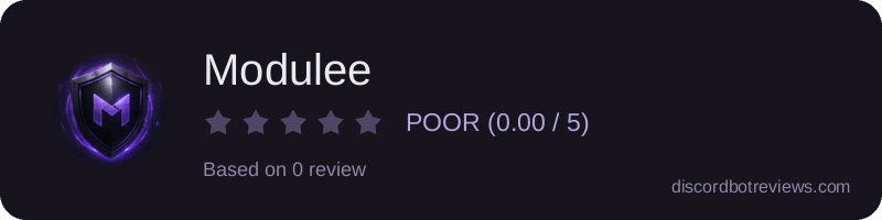 Rating banner for Modulee