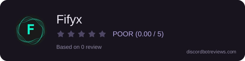 Rating widget preview for Fifyx