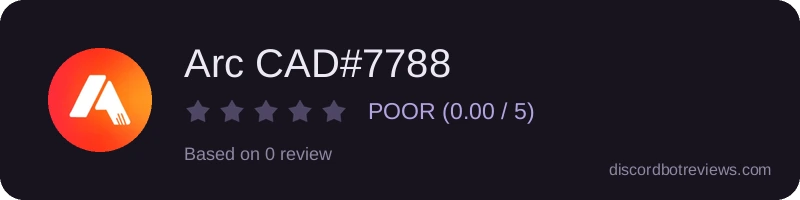 Rating widget preview for Arc CAD#7788