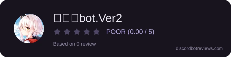 Rating widget preview for カジノbot.Ver2