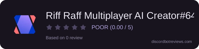 Rating widget preview for Riff Raff Multiplayer AI Creator#6412