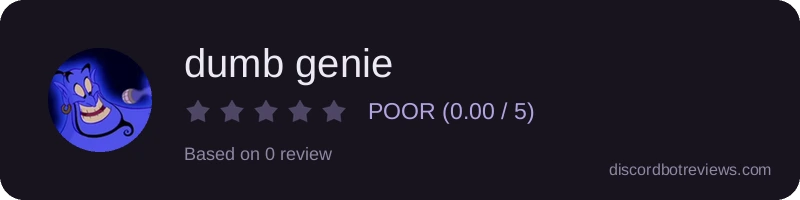 Rating widget preview for dumb genie