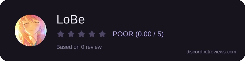 Rating widget preview for LoBe