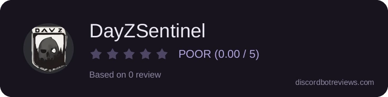 Rating widget preview for DayZSentinel