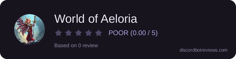 Rating widget preview for World of Aeloria